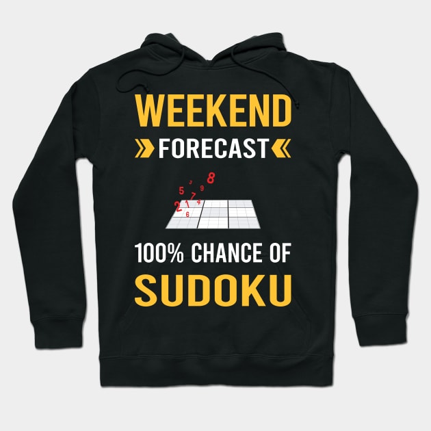 Weekend Forecast Sudoku Hoodie by Good Day